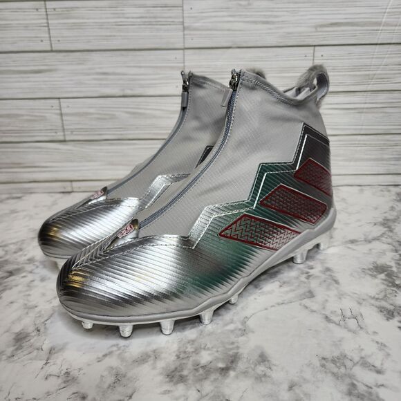 Adidas Nasty Fly NC State Wolfpack Player Issue Football Cleats Men's 13 HQ6405 - Picture 1 of 12